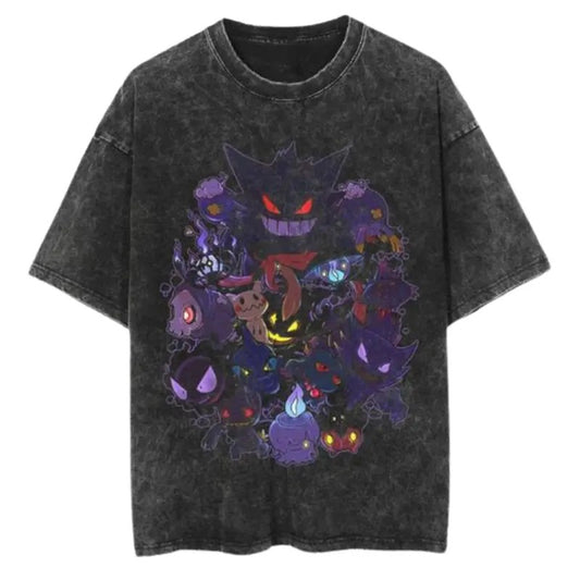 Solo Leveling Dyenomite Mineral Wash Shirt, Anime T-Shirt, Japanese Anime, Birthday Gift Cotton Menswear