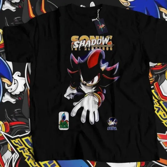 Sonic the Hedgehog shirt, Sonic Adventure T-Shirt, Unisex Vintage Graphic Tees Gothic Grunge Y2k Emo Scene Amity Affliction Style Clothes Men Women Streetwear