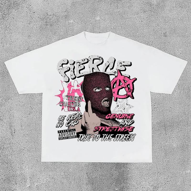 Sopula Gang, Street Life, Old Retro Printed Graphics Acid Washed T-Shirt