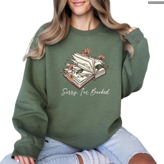 Sorry I am Booked Bookworm Readers Sweater, Hoodie, Tee Shirt, Reading Bookish Lover Teachers Sweatshirt, Book Club Outfit , Global Trending Outfits