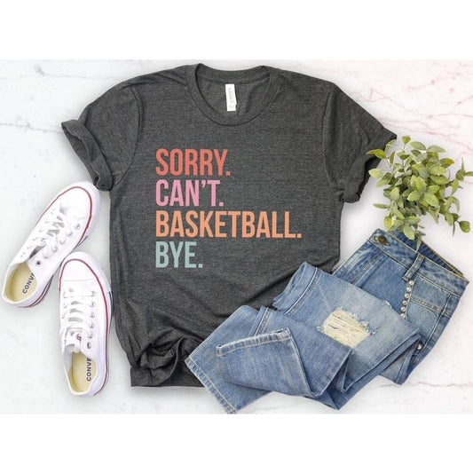 Sorry can't basketball bye shirt funny basketball player gift for basketball coach proud basketball sports coach basketball life  sweater