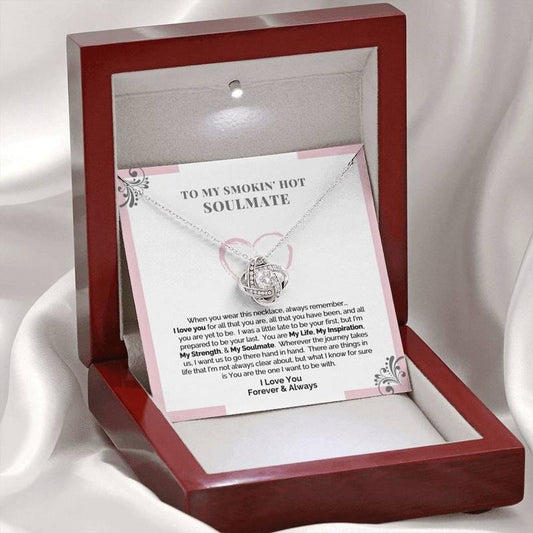 Soulmate Necklace Gift For Her, To My Soulmate Necklace, Soulmate Gift, Love Necklace Gifts For Her, Soulmate Jewelry, Love Necklace With Message Card, Gift For Her, Necklace With Gift Box, Valentine Gifts, Small Jewelry Box, Gifts For Valentines Day