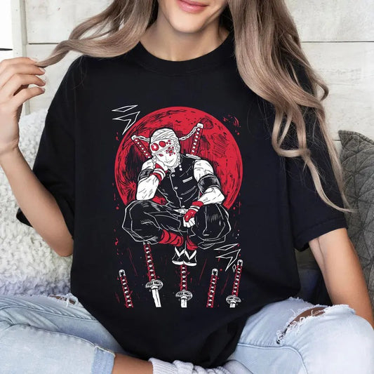 Sound Hashira DM Characters Shirt Crewneck Hoodie, Anime Otaku Shirt Comfort Cotton