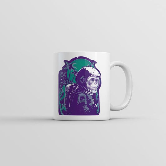 Space Monkey Mug Funny Astronaut Ape Graphic Coffee Cup-11oz Funny Coffee Mugs Ceramic Printed Drinkware Cup