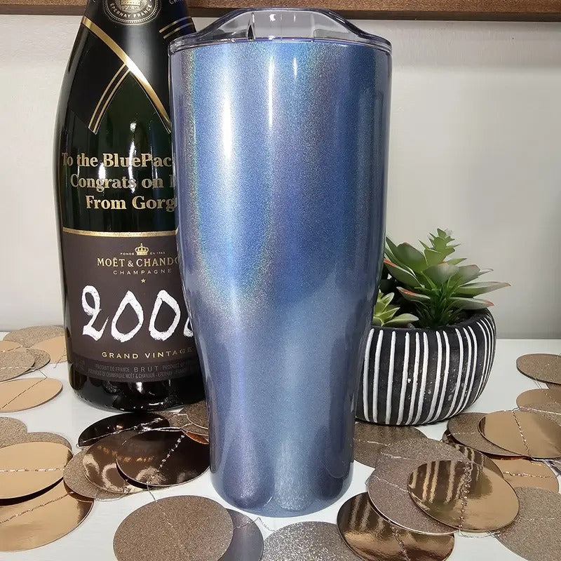 Sparkle Blue Piper Lou 27oz Tumbler