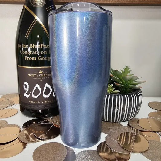 Sparkle Blue Piper Lou 27oz Tumbler