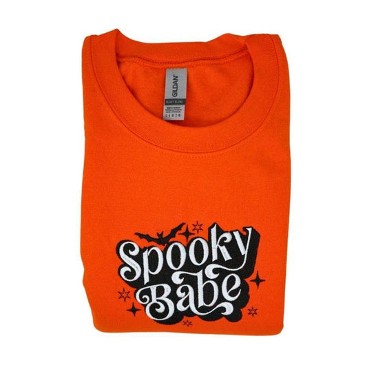 Spooky Babe Embroidered Sweatshirt