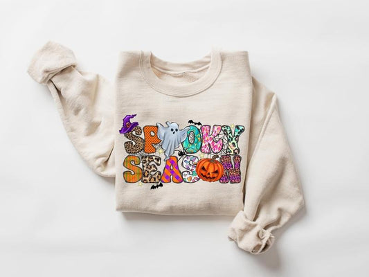 Spooky Season Ghost Sweatshirt Ghost Sweatshirt Halloween Favorite Cute Ghost Sweatshirt Halloween Gift Spooky Season Shirt  T-shirt, sweater and Hoodie
