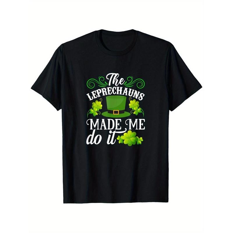 St Patricks Day St Paddys Day Ireland Irish T-Shirt, Suitable for All Men And Women Outdoor Short-Sleeved T-Shirts in All Seasons, Ready to Wear 100% Cotton, S-XXXL made in usa