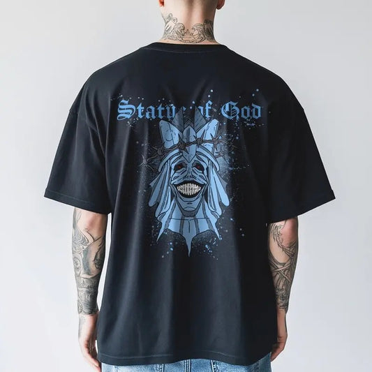Statue of God T-shirt, Solo Leveling Shirt, Top Anime Sweatshirt, Manga Lover Shirt, Cotton Menswear