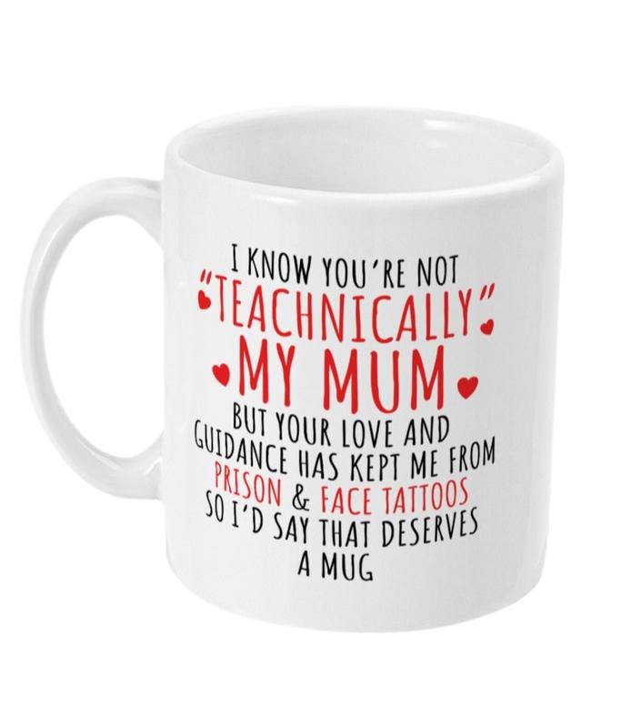 Step Mother Mug, Stepmum Gift, Funny Stepmum Gifts, Gift For Stepmum, Mug For Step Mum, Stepmom Gift From Stepkids, Novelty Coffee Mug, 11 15oz Ceramic Cup, Gifts For Birthday Mothers Day