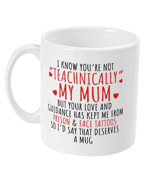 Step Mother Mug, Stepmum Gift, Funny Stepmum Gifts, Gift For Stepmum, Mug For Step Mum, Stepmom Gift From Stepkids, Novelty Coffee Mug, 11 15oz Ceramic Cup, Gifts For Birthday Mothers Day