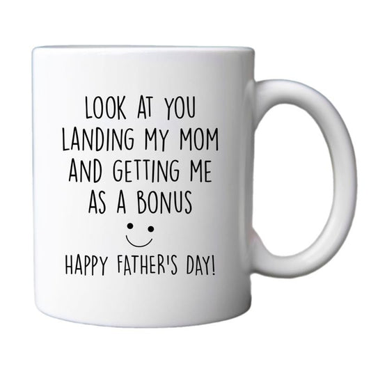 Stepdad Funny Mug, Funny Father's Day Gift From Step Daughter, Bonus Dad Funny Fathers Day Gift, Gift From Stepson Mug, Novelty Coffee Mug, 11 15oz Ceramic Cup, Gifts For Men, Gifts For Birthday Fathers Day Christmas