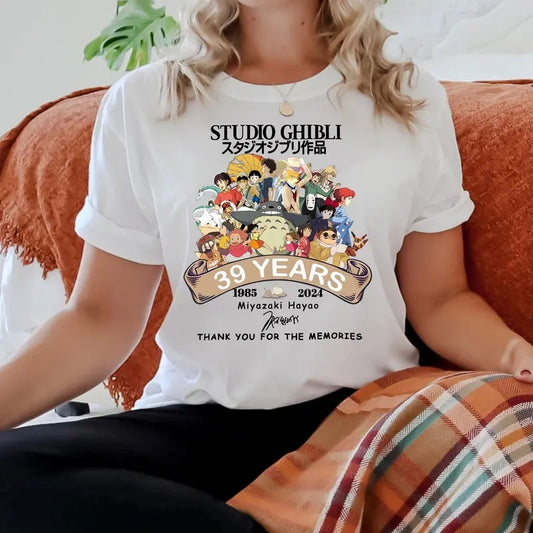 Studio Ghibli Anniversary Tshirt Crewneck Hoodie Comfort Cotton