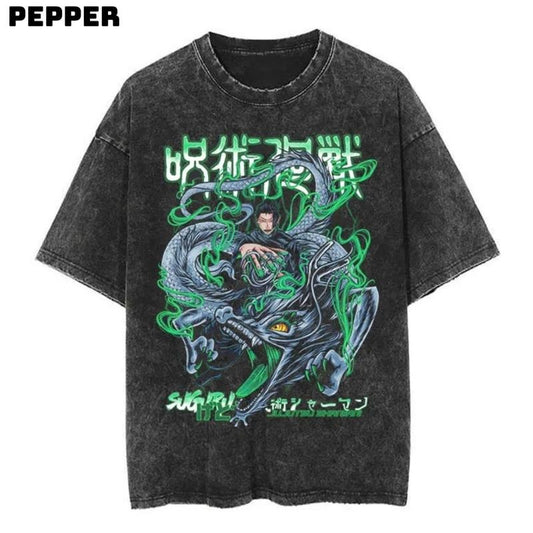 Suguru Geto Vintage Tee, Anime Shirt, Suguru Geto Shirt, Suguru Geto Merch, Anime Suguru Geto Shirt , Anime Suguru Geto Merch, Gift For Fan, Anime Graphic Tshirt, Top Menswear Underwear Streetwear Tropical Shortsleeve Crewneck Round Neck Operator Casual