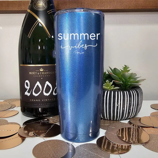 Summer Vibes Laser Etched Tumbler