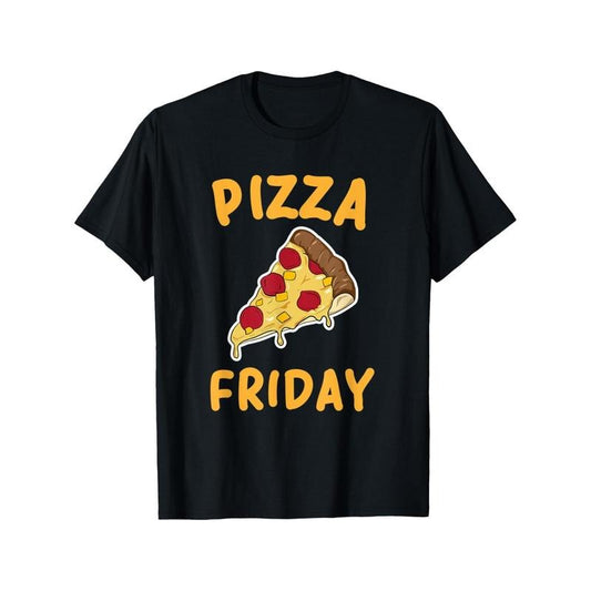 Summer's Hottest Funny Pizza Friday Lover Gift - Comfortable Casual Short Sleeve T-Shirt for Men and Women made in usa