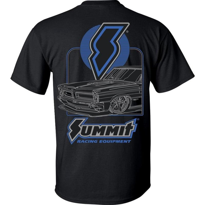 Summit Racing Schematic T-shirt Menswear Performance Car Parts, Menswear Car Parts Short Sleeve