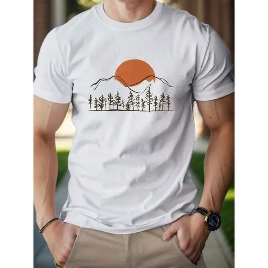 Sun Mountains Woods Pure Cotton Men's Tshirt Comfort Fit Made in USA