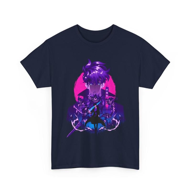 Sung Jin Woo T shirt , Anime Over - Sized Vintage Washed Shirt , Solo Leveling Shirt , Igris , Anime Gym Shirt , Pump Cover , Manga T Shirt