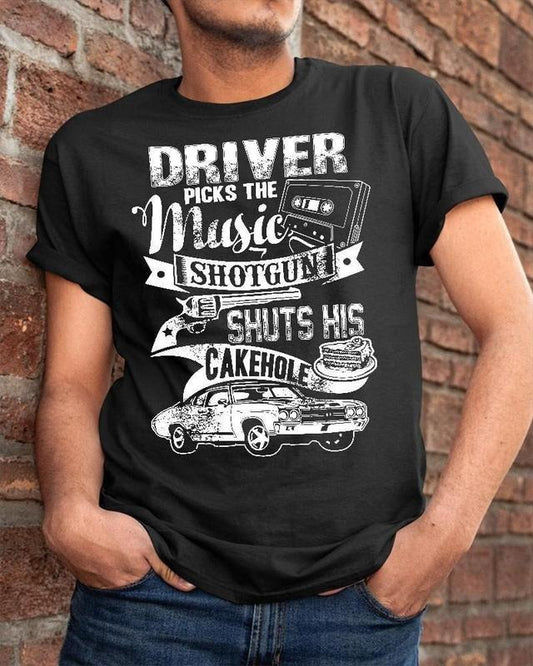 Supernatural - Driver Picks The Music. Shotgunn Shuts His Cake Hole, Funny Supernatural Menswear Top Underwear