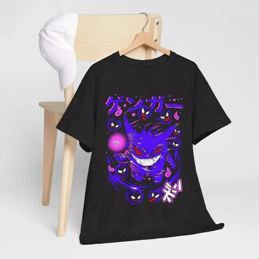 T-Shirt Graphic Shirt Anime Manga Otaku T-Shirt Anime Manga Shirt Tee, Gengar Shirt, Halloween Shirt, vintage graphic tees, Pokemon Shirt Menswear Top Underwear Tshirt