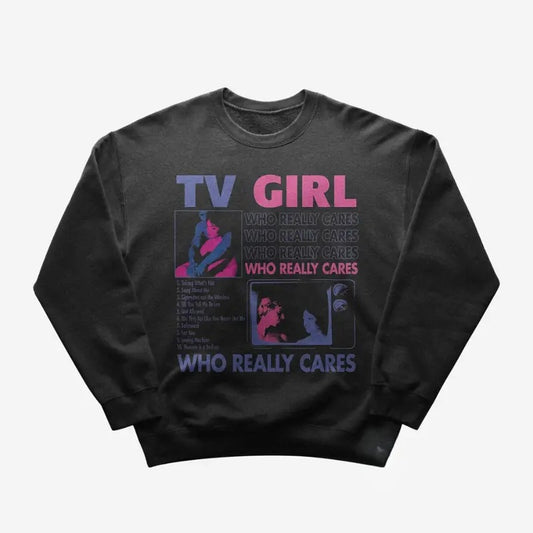 TV Girl Sweatshirt  Pop Music Sweatshirt  Blue Hair  Not Allowed  The Blonde  French Exit  TV Girl Merch  Crewneck Sweatshirt
