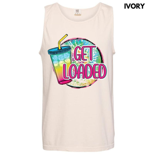 Tank Top - Get Loaded Colorful Comfort Colors Tank Top 'NLB'