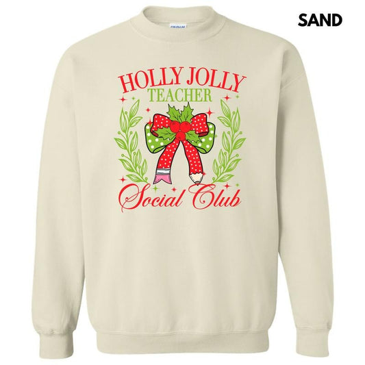 Teacher Holly Jolly Club Sweatshirt 'NLB'