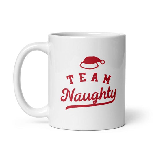 Team Naughty Mug Funny Xmas Santas Bad List Novelty Cup-11oz Funny Coffee Mugs Ceramic Printed Drinkware Cup