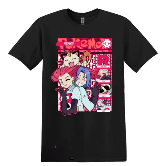 Team Rocket - T-shirt - Pokemon Shirt - Manga Shirt - Gift For fan - Unisex Pokémon Shirt Menswear Womenswear Streetwear