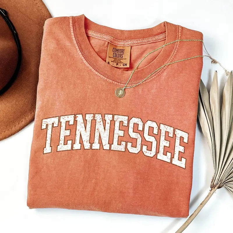 Tennessee, Football, Sports, Game Day, Big Game, Touchdown, Tailgate Party, University, College, State Tshirt, Women's Comfort Colors Tshirt, Graphic Tee