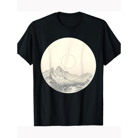 Tents and trails undisturbed mountain trekking for Men T-shirt 100% cotton T-shirt Made in USA