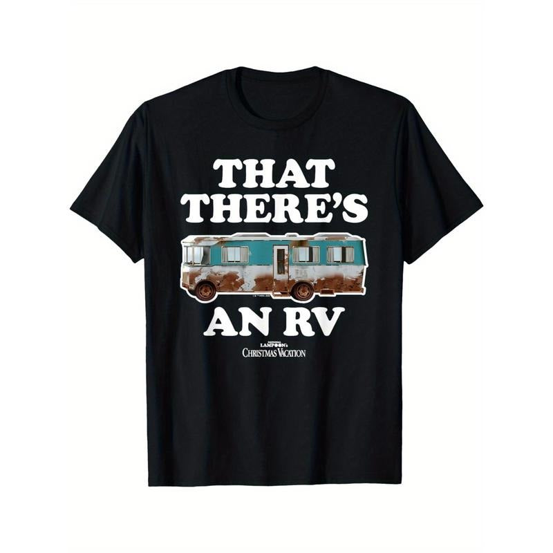 "That There's An RV T-Shirt for Men - Christmas Vacation Graphic Tee" made in usa