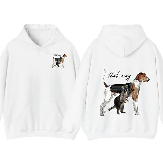 That Way - Coon Hunter 2 sided T-Shirt, Hoodie Coon Hunter Shirt, Hunting Season, Shirt for Men, for Women
