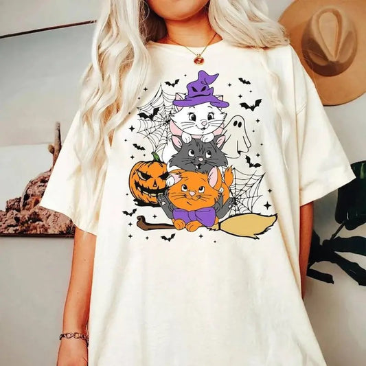 The Aristocats Marie Toulouse Berlioz Halloween Costume Shirt Aristocats Halloween Shirt Hocus Pocus Shirt Halloween Gifts For Fan Shirt