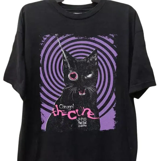 The Cure Love Cat Album Shirt, 90s The Cure Tour Shirt, Rock Music Band TShirt