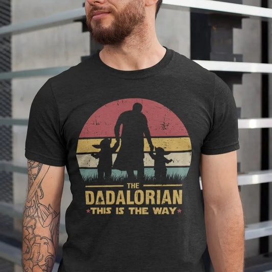 The Dadalorian Definition Like A Dad Just Way Cooler Shirt, The Mandalorian T Shirt Baby Yoda This Is The Way, Father's Day Gift, Unisex T-Shirt, Gifts For Fan, Short Sleeve Tee Shirt, Gifts For Birthday Fathers Day