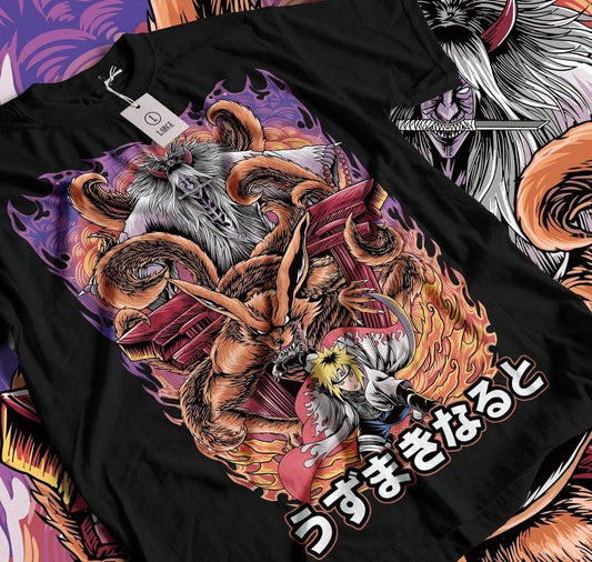 The Fourth Great Ninja War - Minato's Legacy and Kurama's Power Unisex T-Shirt Anime Manga Shirt Anime Shirt Anime Lovers Shirt