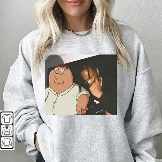 The Guys From Fort - Peter Griffin - Family Guy - Cactus Jack - Meme Sweatshirt Fit Spandex