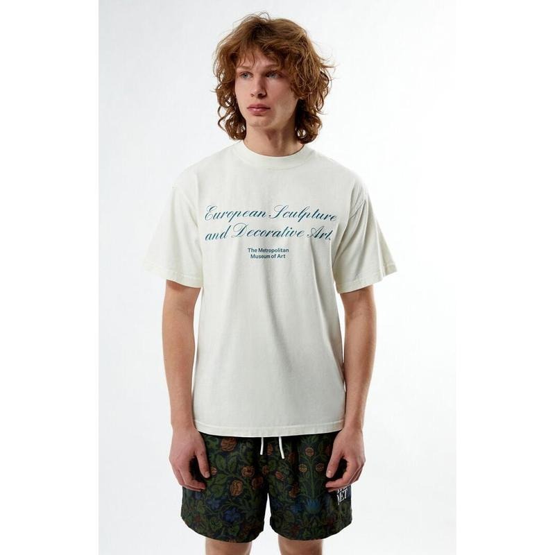 The Met Men's x PacSun Cream ESDA T-Shirt - Multicolor