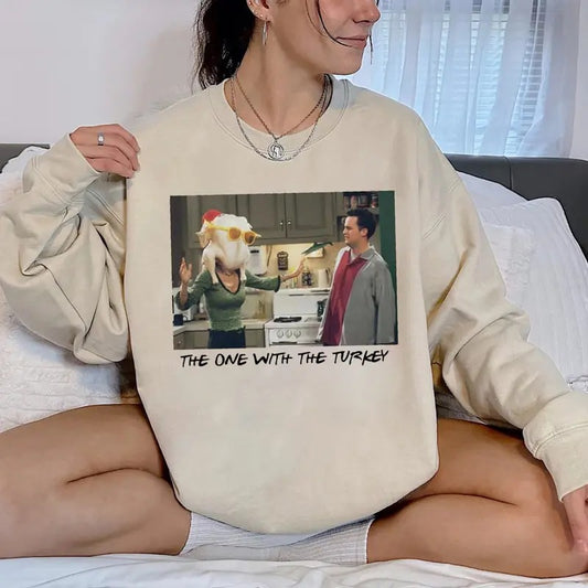 The One Where It's Thanksgiving Shirt, Funny Thanksgiving Sweatshirt, Thanksgiving Friends Tee Shirt, Funny Turkey Sweater, Gift for Holidaystyle{n002}2