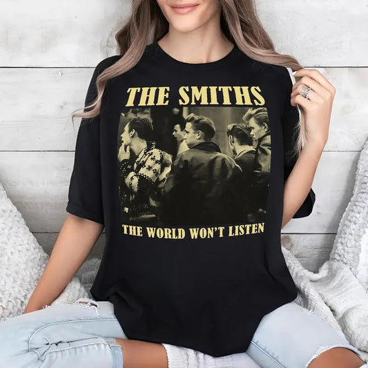 The Smiths The World Won't Listen Tshirt, Sweatshirt, Hoodie