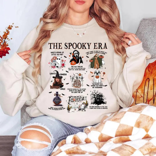 The Spooky Era T-shirt Sweatshit Hoodie, Halloween Vibes, Halloween Shirt, Haunted Siprit, Pick your poison for fan