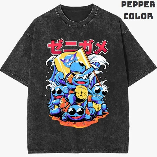 The Squirtle Squad Vintage Graphic Tees, Squirtle T-Shirt, Pokemon Shirts, Pokemon Stuff, Unisex Anime Manga Shirt Top Menswear
