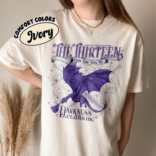 The Thirteen From Now Until The Darkness Claims Sweater T-Shirt, Throne Of Glass SJM Merch Booktok shirt Short Sleeve Unisex Womenswear Fit