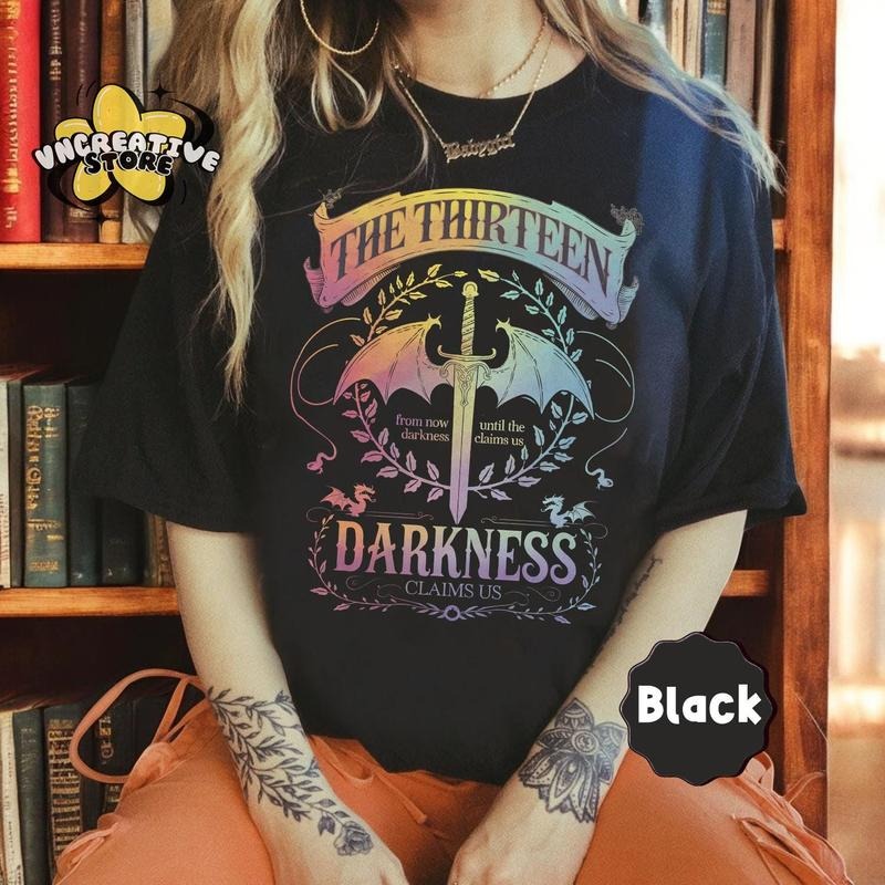 The Thirteen Throne Of Glass shirt,From Now Until the Darkness Claims Us shirt,Bookish Gift,Fastastic Reader,Fourth Wing Shirt