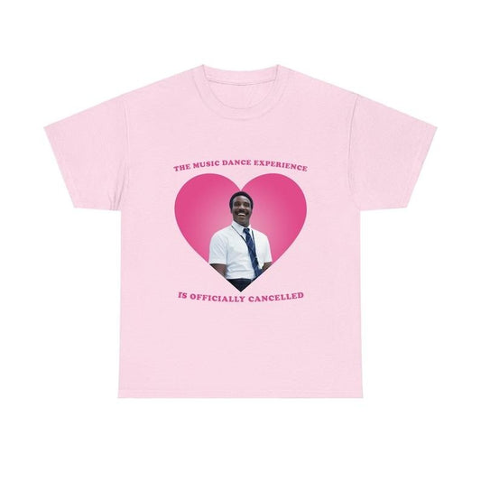 The music dance experience is officially canceled Mr. Milchick Severance pink heart shirt