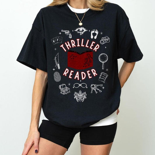 Thriller Reader Shirt Book Lover Gift for Women, Bookish Gifts, Booktok Reading Book Club, Bookworm Book Lover Shirt Dark Romance Book Trope
