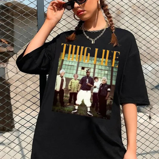 Thug Life 2pac Golden Girls Shirt, Golden Girls Shirt, Rap Tee, 90s Hip Hop Shirt, Old School Music, Unisex Sweater Pullover Tee